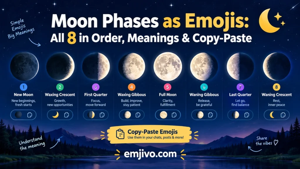 moon phases as emojis