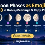 moon phases as emojis